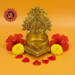 Vishnu Vilakku or Vishnu Diya - Handcrafted Pure Brass Sacred Lamp for Home Mandir & Pooja Rituals