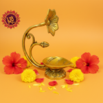 Antique Flower Diya Brass